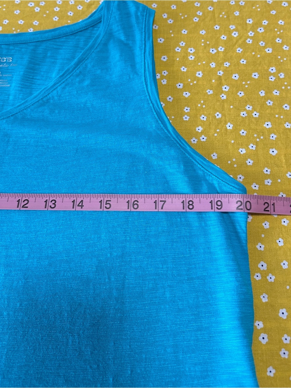 Chico's Bright Teal V-Neck Tank - Picture 5 of 7